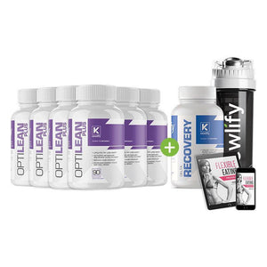 3 Optilean Bottles Plus 3 Bottles, FREE Flexible Eating Program, Delta Recovery and Cyclone Shaker Cup